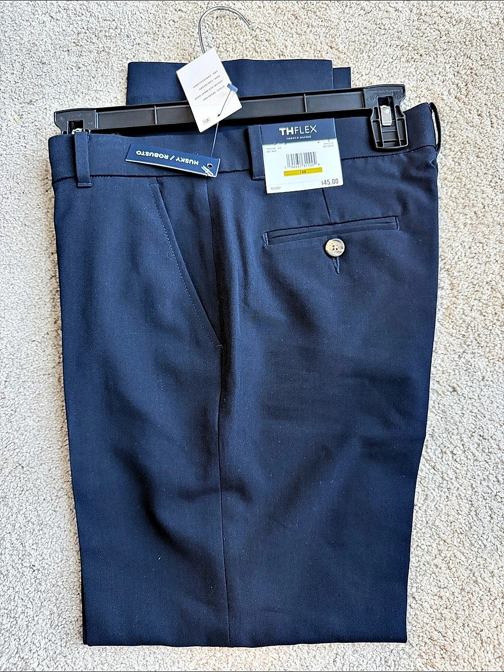 TH FLEX Husky / Robusto Men's Dress Pants Blue Size 14H NWT